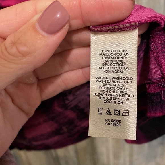 DKNY jeans pink tie-dye drawstring clenched waist Short Sleeve Shirt | XS - Picture 6 of 11